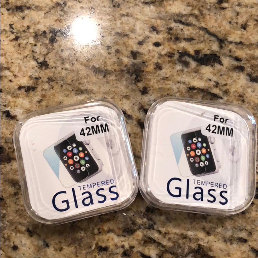2- Tempered Glass covers  **42MM** IWATCH